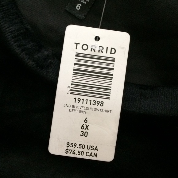 Torrid Sleep Velour Long Sleeve Relaxed Lounge Sweatshirt - 6X - Picture 6 of 8